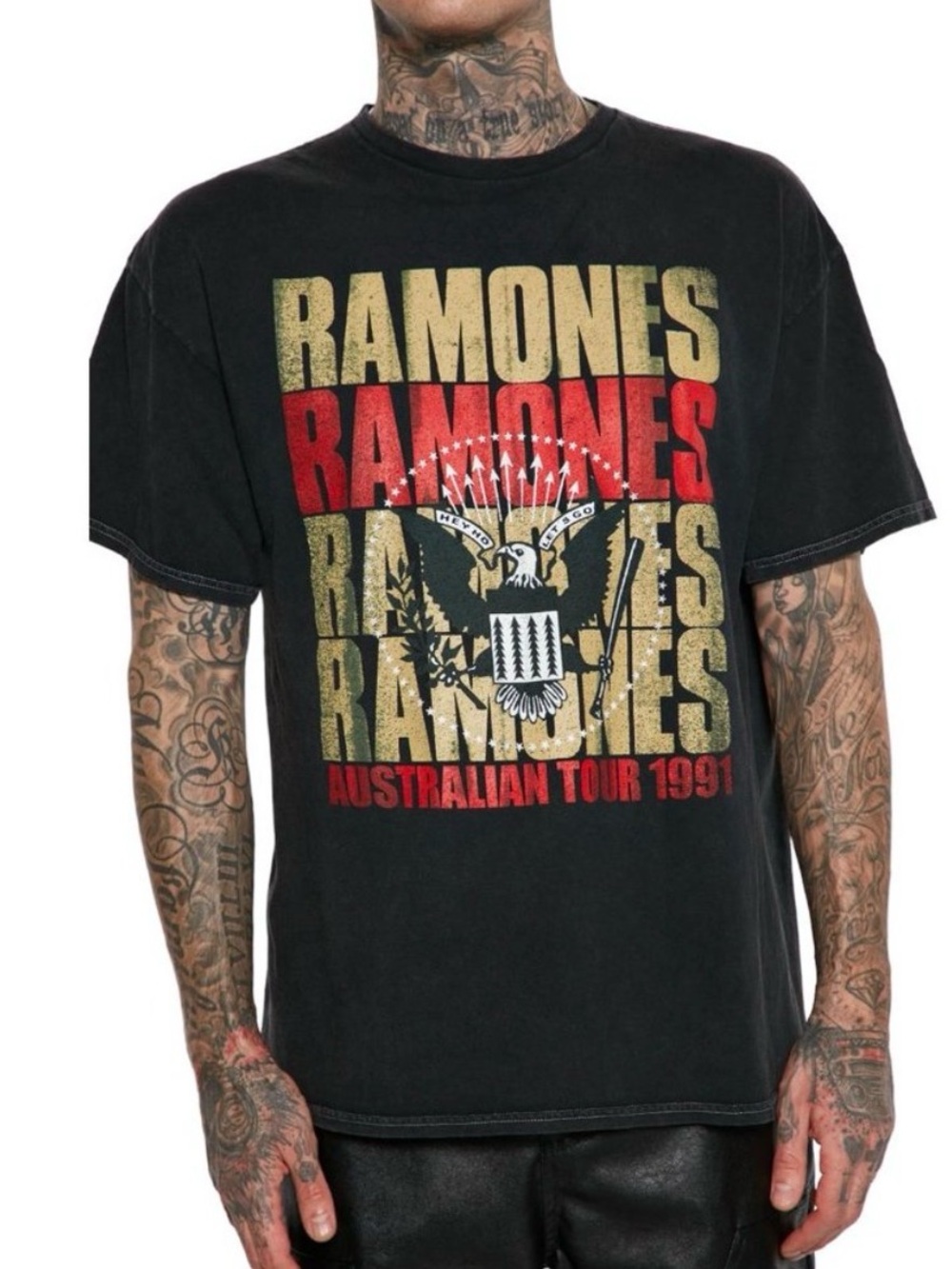 RAMONES TEE AUSTRALIAN TOUR 1991, MEDIUM